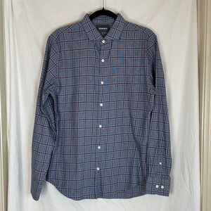 Bonobos Mens Plaid Slim Fit Button Down Long Sleeve Shirt Casual